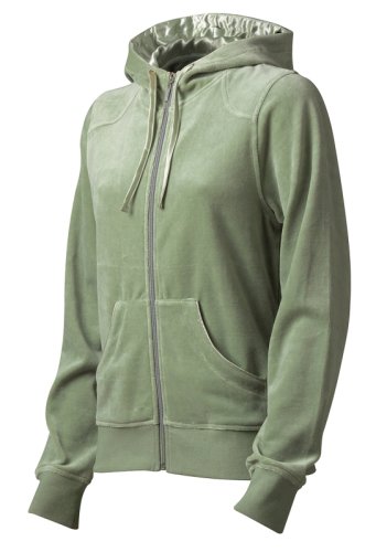 Casall Velour Jacket mit Kapuze, reed grün