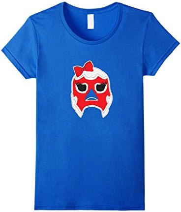 Women's mask and pro wrestling - woman  t shirt XL Royal Blue