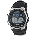 Casio Men's Silver-Tone Multi-Functional Digital Sport Watch Black AE2000W-1AV