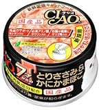 チャオ ホワイティ 7才からの とりささみ&かにかまぼこ 85g