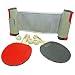 Anywhere Table Tennis Ping Pong Deluxe Set - Paddles, Balls and Net + Travel Bag