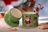 L Tremain HB-SAN2 Santa Crock with Matching Spreader and Holder