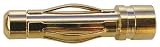 Jamara 95620 - Goldkontakt 4 mm Einzelstecker mit L&ouml;tbuchs