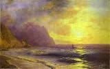 Aivazovsky, Ivan - Sunset at Sea. Hand Painted Reproduction Oil on canvas