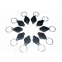 10 X LED MINI MICRO BLACK KEYCHAIN KEY RING SUPER FLASH BRIGHT FLASHLIGHT WHITE LIGHT