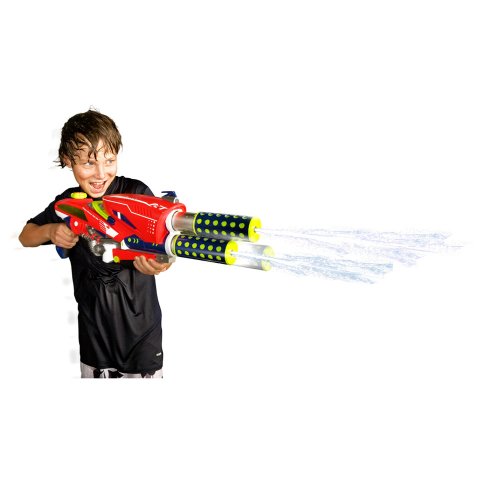 Banzai Twin Barrel Blaster with Pump N’ Blast Format