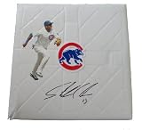 Starlin Castro Autographed Chicago Cubs Photo Full Size Logo Base, Proof Photo of Starlin Signing for Us.
