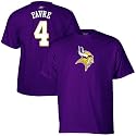 Reebok Minnesota Vikings #4 Brett Favre Purple Player T-shirt
