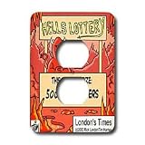 Londons Times Religion Heaven Hell Cartoons - Hell s Lottery - Light Switch Covers - 2 plug outlet cover