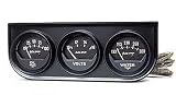 Auto Meter 2348 Autogage Mechanical Oil Pressure, Volt and Water Temperature Gauge