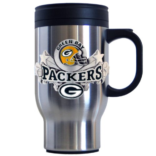 Siskiyou Sports Green Bay Packers 18 oz  NFL Stainless Steel Travel Mug