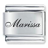 Name Marissa Italian Charms Bracelet Link