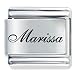 Name Marissa Italian Charms Bracelet Link