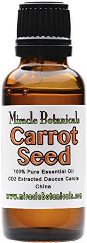 Miracle Botanicals Carrot Seed Essential Oil - 100% Pure Daucus Carota - Therapeutic Grade - CO2 Extracted 30ml/1oz.