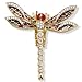 Jewelry : Crystal Dragonfly Pin