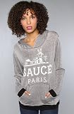 Fashion Women - Sauce The Paris Hoody hood ,Sweatshirts for Women