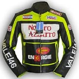 Motorrad Jacke Motorradjacke Leder Valentino Rossi 46 Motorradjacke