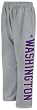 Washington Huskies adidas Grey Fleece Sweatpants