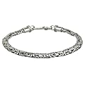 Sterling Silver Handmade Balinese Byzantine Bracelet - 8"