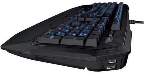Roccat Sota Roccat ROC-12-851-BE Ryos MK Pro - Mechanical Gaming Keyboard with Per-key Illumination - Cable - Blue - USB 2.0 - 113 Key - Macro, Programmable Hot Key(s) - USB Hub Built-in - Mechanical
