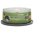 TDK DVD-RW47CCB25 4.7 GB 4X DVD-RW (25 CT SPINDLE)