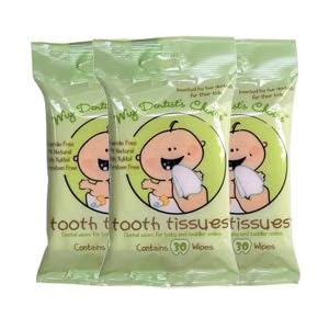 Tooth Tissues- Dental Wipes for Baby & Toddlers - 3 Pack