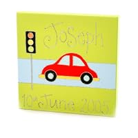 Personalised Bubble Car Canvas