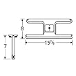 H-Shaped Single Stainless Steel Burner Straight Venturi