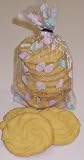 Gourmet Food : Scott's Cakes 1/2 lb. Almond Shortbread Cookies in a Easter Egg Bag