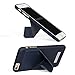 Akiko Origami Series Leather Scratch Proof Foldable 2-Way Stand Hard Stand Case for iPhone 6 Plus - Navy Blue