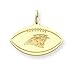 14K Carolina Panthers Plain Logo Large Football Charm