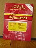 Mathematics Chapter 1 Grab & Go File Integers and Algebraic Expressions