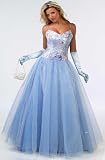 Misty Shades of Periwinkle Lilac and Blue Combine in This Beautiful Ballgown of Iridescent Taffeta, Tulle and Lace. (Lor7712)