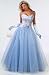Misty Shades of Periwinkle Lilac and Blue Combine in This Beautiful Ballgown of Iridescent Taffeta, Tulle and Lace