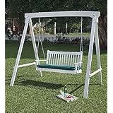Swing Cushion 48 X 19 X 2H -Butter Stripe by Plow & Hearth