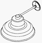 American Fluor #YL108-4 14 Round Barn/YD Light