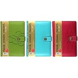 Markings by C.R. Gibson Fiscagomma Journal 3 Pack - Pink, Green and Turquoise (MJ16A-8AZ)
