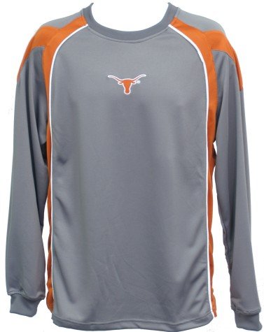 Buy Men`s Texas Longhorns Circuit Grey L S Tshirt