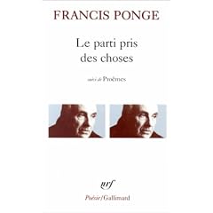 Le parti pris des choses