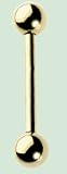 Titanium Gold Barbell 14gauge by 5/8inch
