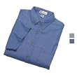 Channel Mark Short Sleeve Denim Shirt - (0668CM)
