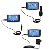 Deluxe Kit for the Magellan Maestro 3200 includes a USB cable with Car and Wall Charger - Gomadic Brand w/ TipExchange Technology