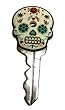 Cream Sugar Skull Keycap Keychain By Lougefly