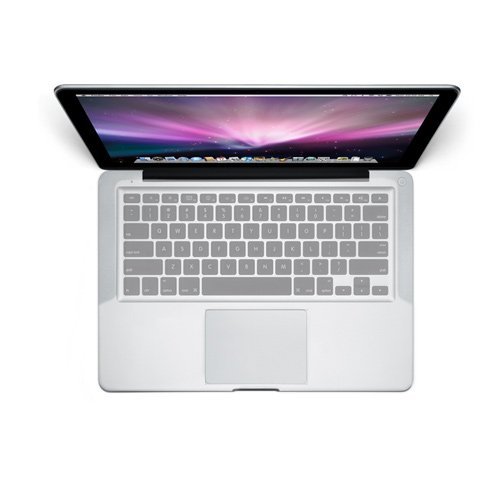 Clear Durable Soft Rubber Silicone Skin Whole Keyboard Cover for New Aluminum Unibody/Black Keyboard Apple MacBook Pro 13.3 Laptop