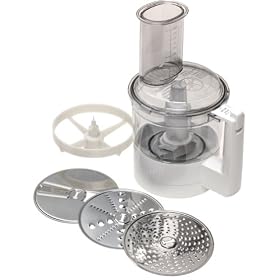 Bosch MUZ 7 MM2 Food Processor Attachment with Slicing, Shredding, Grating Disks and Disk Holder