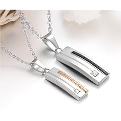 2 Freundschaftsketten Halskette mit Anh�nger Farbe: Gold und Schwarz