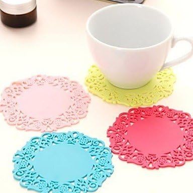 Ceiling light¡¯s Circular Hollow-out Shape Silica Gel Mat(Color random)