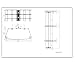 Clear Glass TV Stand 1050mm wide