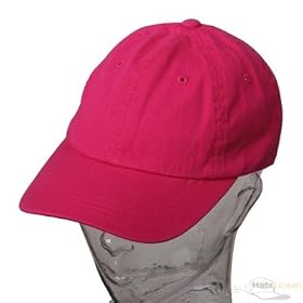 <b>Washed Ladies Polo Cap / Hot Pink</b>
