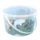 41SPN96Mb4L. SL160  Dinosaur Bucket Playset: 10 Dino 5 inch Figures with Mountain and Huge Playmat